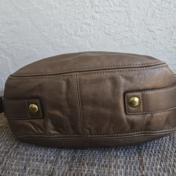 Coach Leather Carly Hobo Shoulder Bag – Brown Metallic - Picture 3 of 9